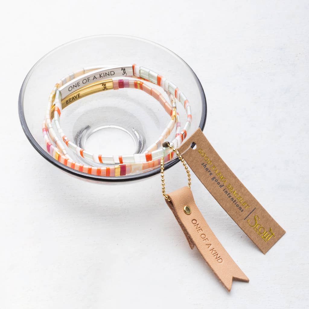 Scout Curated Wears - Wholesale Beaded Bracelet - Good Karma Miyuki Bracelet | Just Breathe - Turq/Green/S6