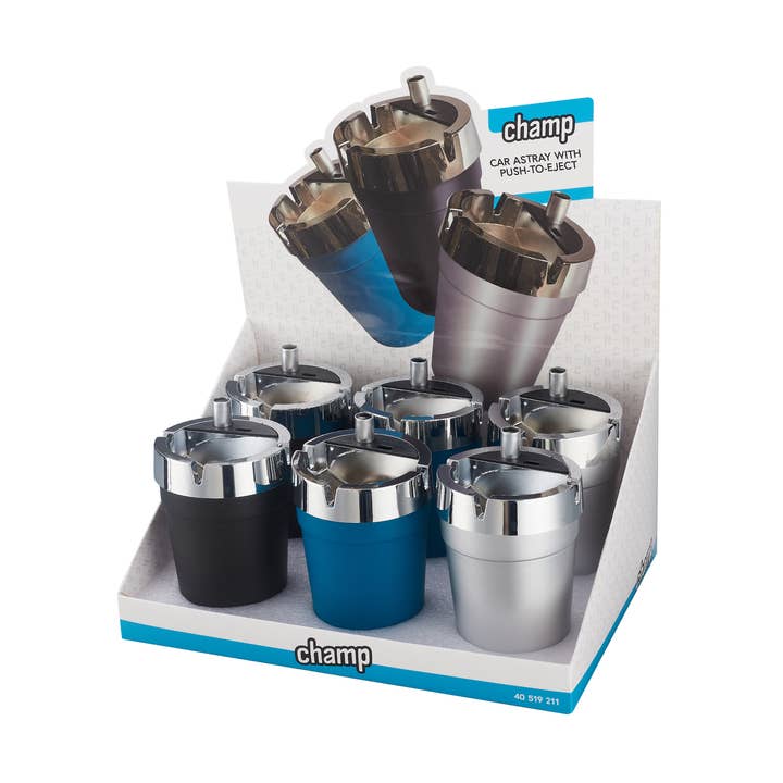 Askebæger til bil med trykudkast - CHAMP for engroshandel hos Champ by Polyflame