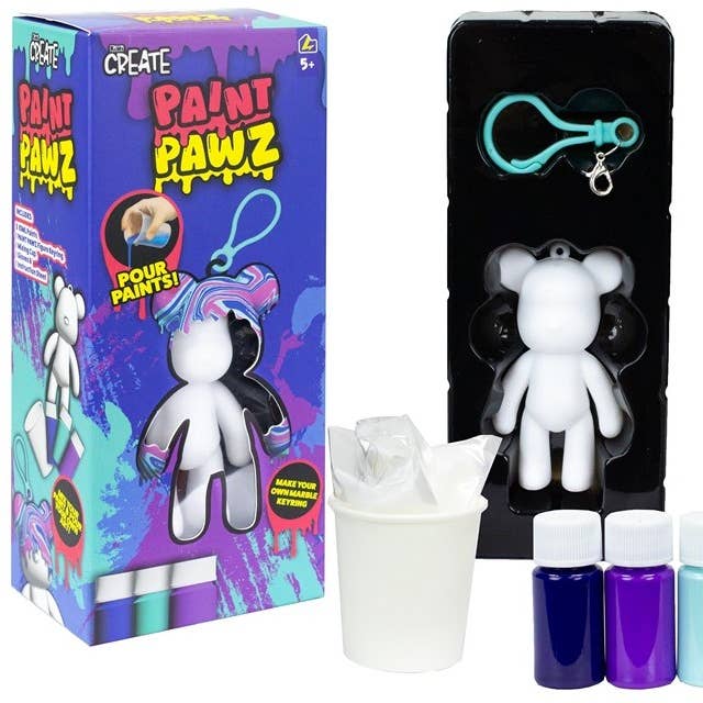 Kiwi Crea Pintura Pawz Porta-bolsas Oso 8cm en una caja 7,5 para venta al por mayor de KIDDY-MOOV