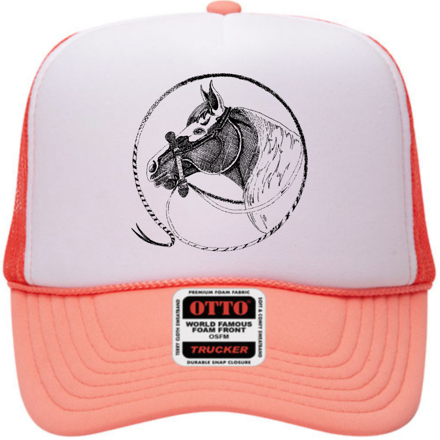 The Rodeo Rose - Venta al por mayor Gorra trucker - Mujer - Espuma de cabeza de caballo camionero vaquera vaquero occidental rodeo0