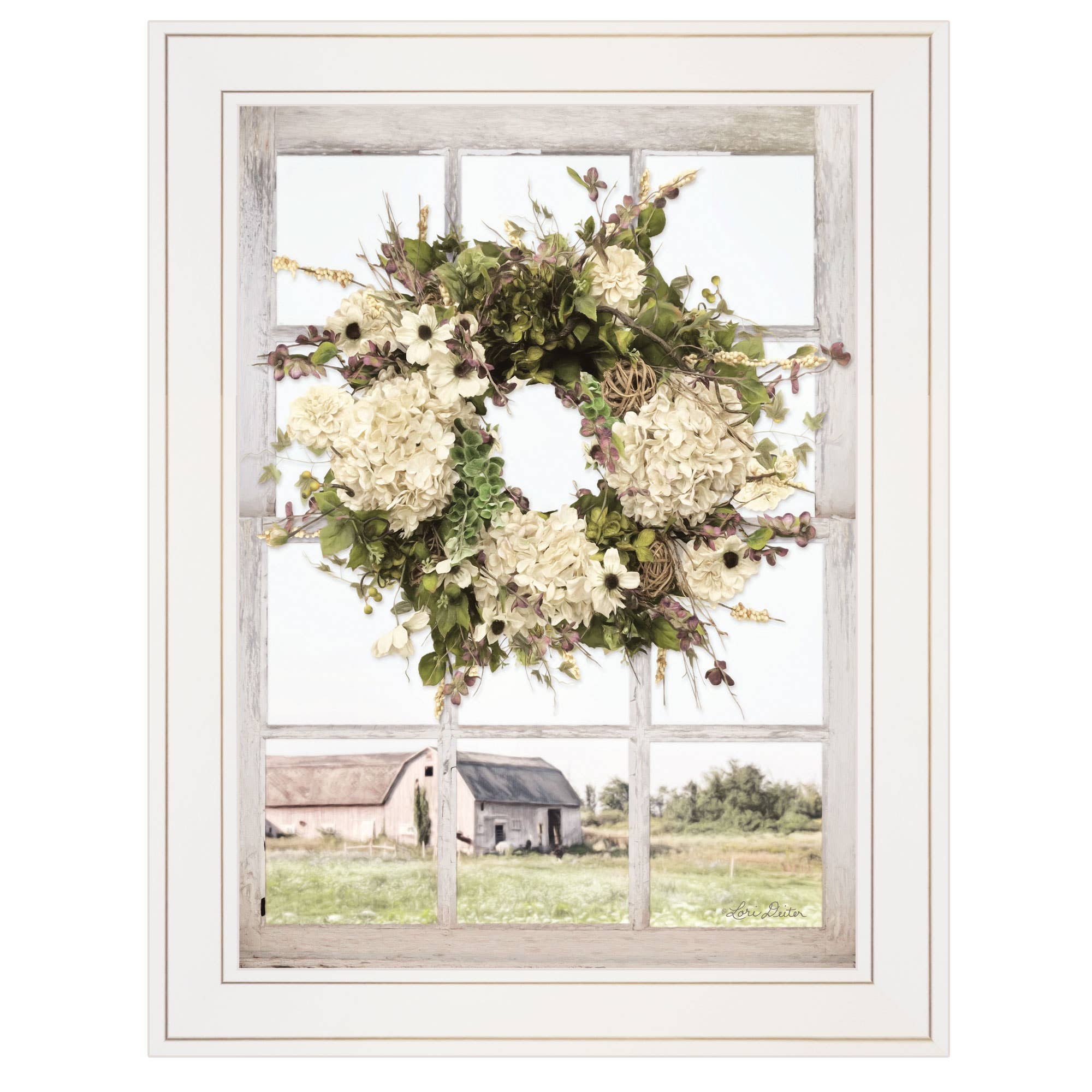 Trendy Decor 4U - Wholesale Art Print - "Pleasant View" Framed Wall Art, Modern Home Decor Framed0