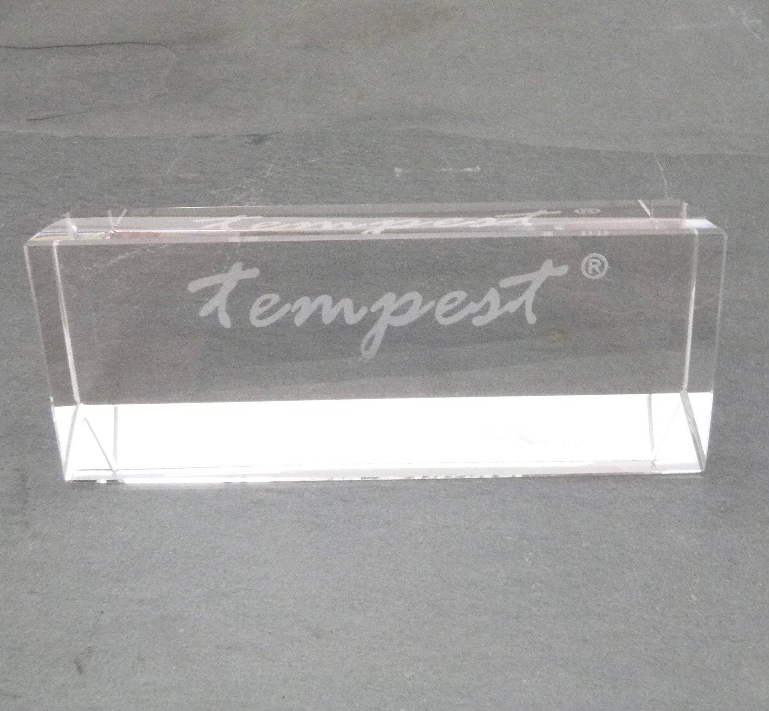 Default Title Luxury glass logo block for wholesale on Faire0