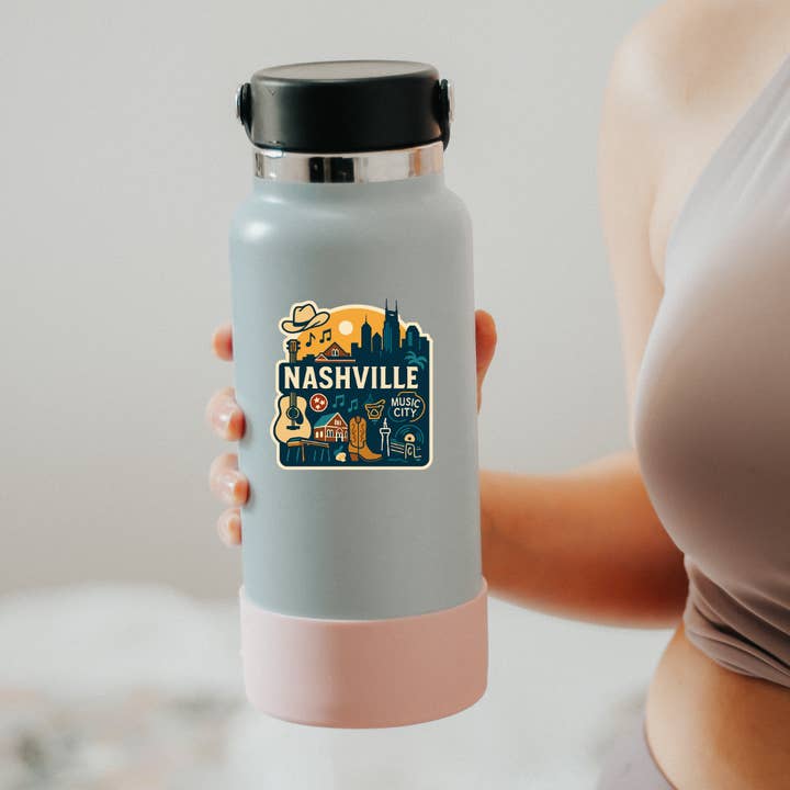 Nashville Icon Sticker for wholesale by Kase Wear
