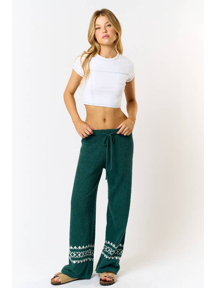 HUNTER IBP31128 TEDDY CHRISTMAS LOUNGE PANTS for wholesale on Faire