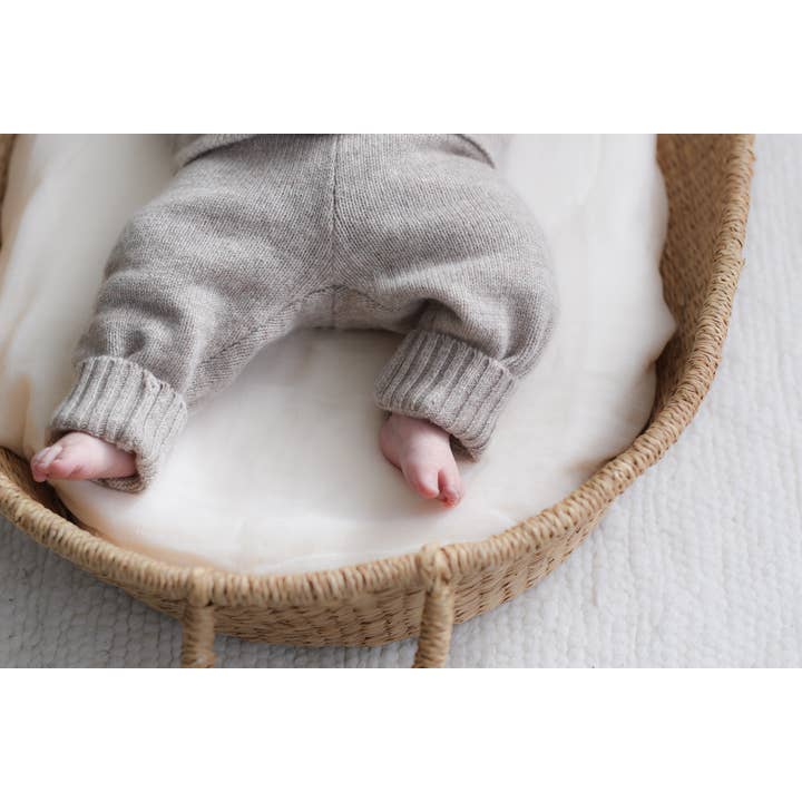 Burrow & Be Australia - Wholesale Trousers – Baby - AW25 Baby Knit Pants - Taupe2