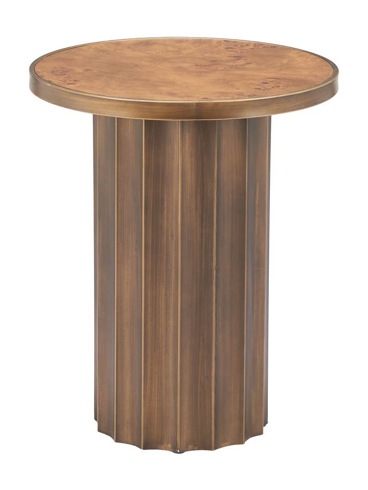 Table d'appoint Afinato marron pour la vente par Zuo Modern