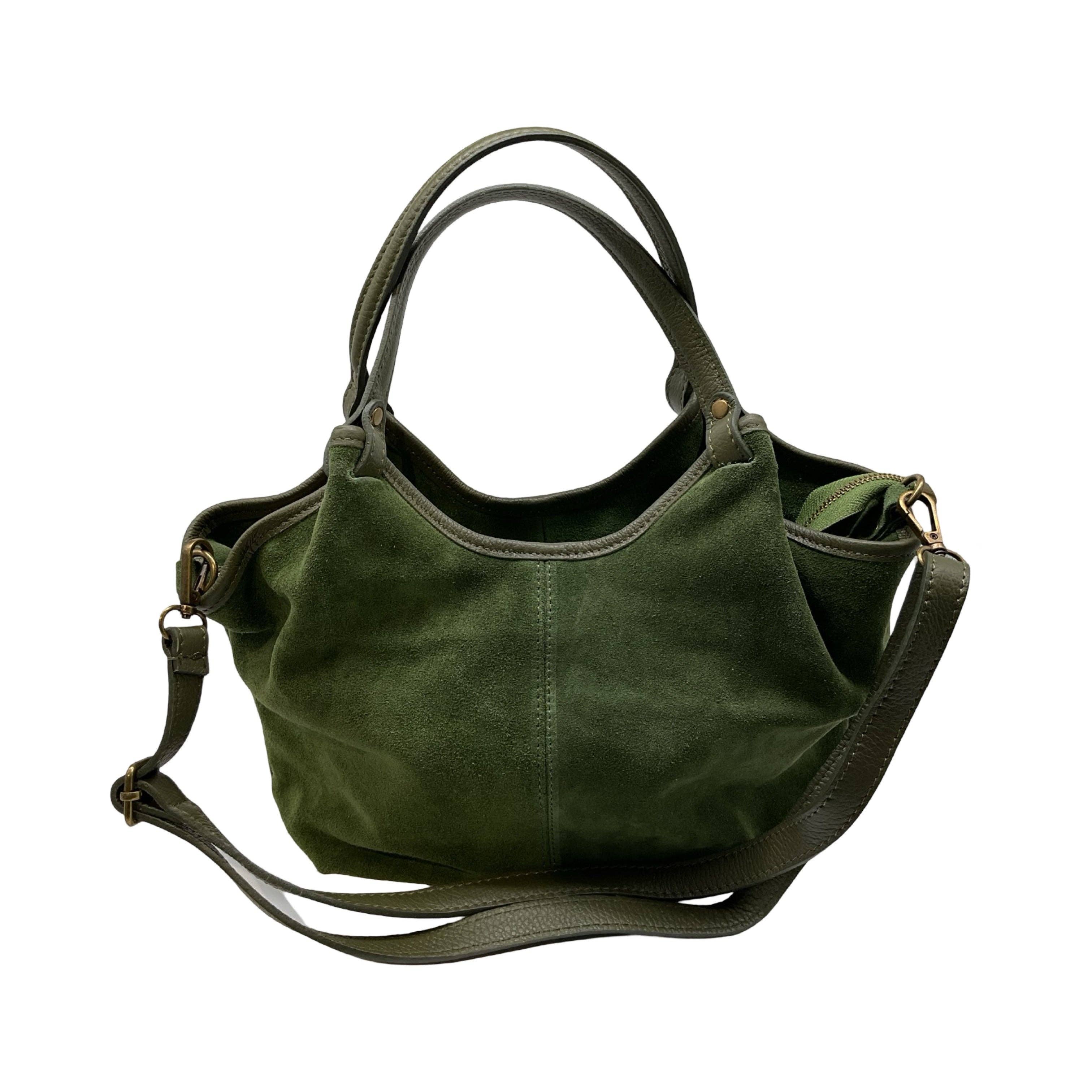 Louisa lee - Wholesale Shoulder Bag - Women's - OLGA MEDIUM SUEDE LEATHER BAG SEPARATION1