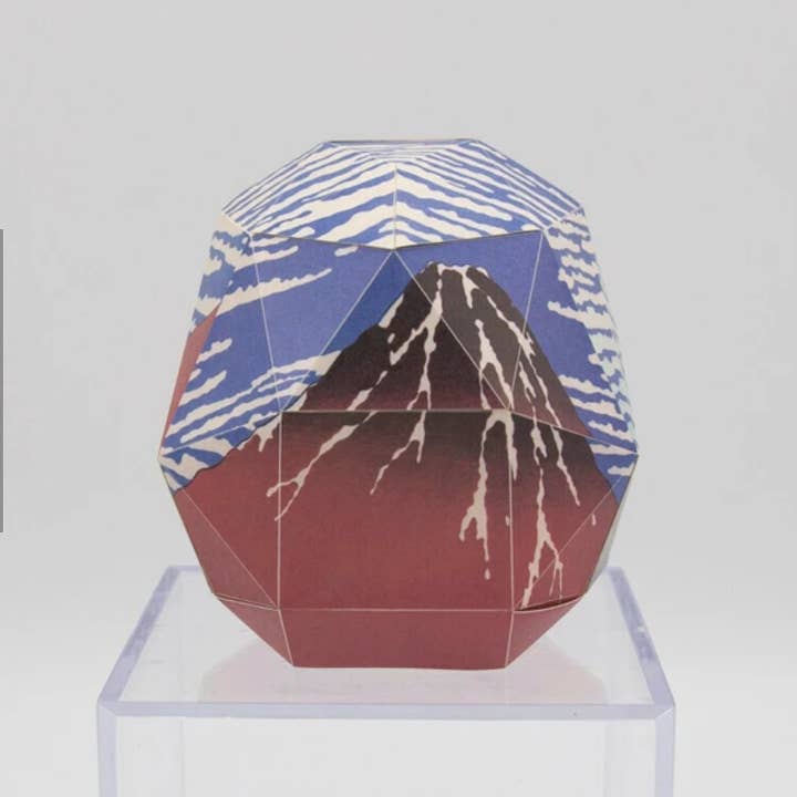「FUNJI」In Japan - Wholesale DIY Craft Kit - Ukiyo-e Paper Craft Kit – Daruma & Mt. Fuji | KAKUKAKU Japan3