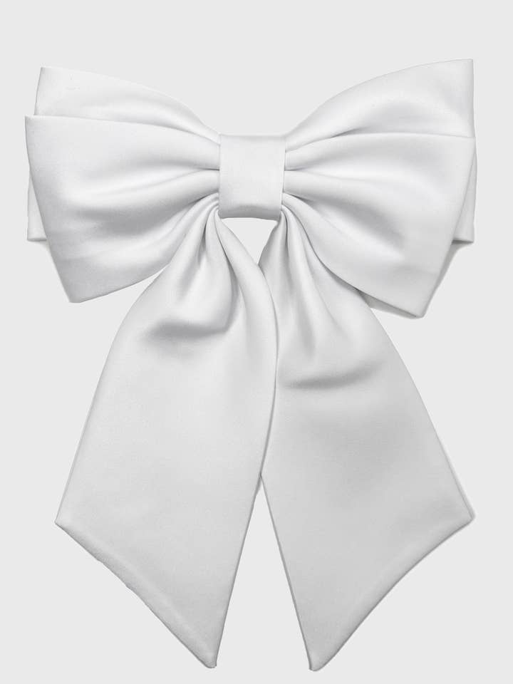 Big Bow - pinza para el pelo con gran lazo doble de satén para venta al por mayor de Filippa Firenze