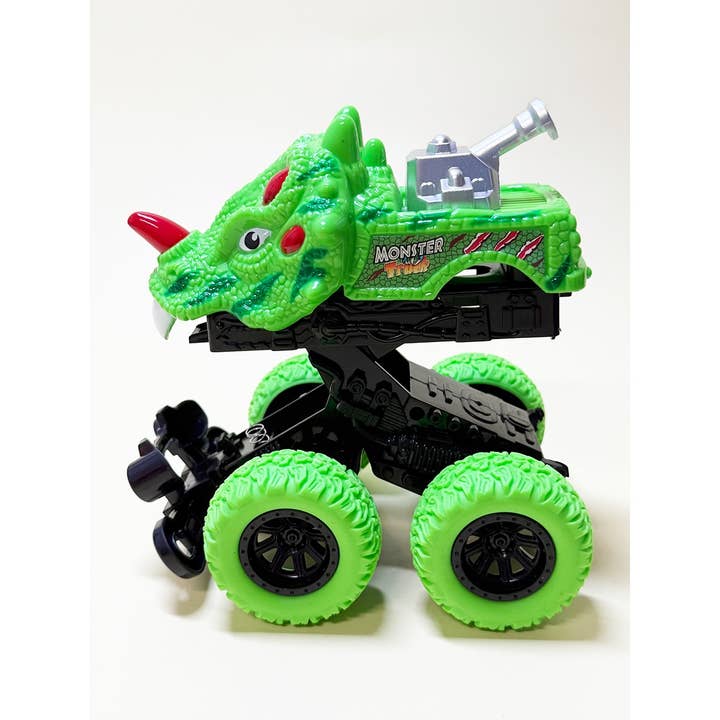 Assorted Big Wheel Collide Dinosaur Friction Car Toy for wholesale on Faire2