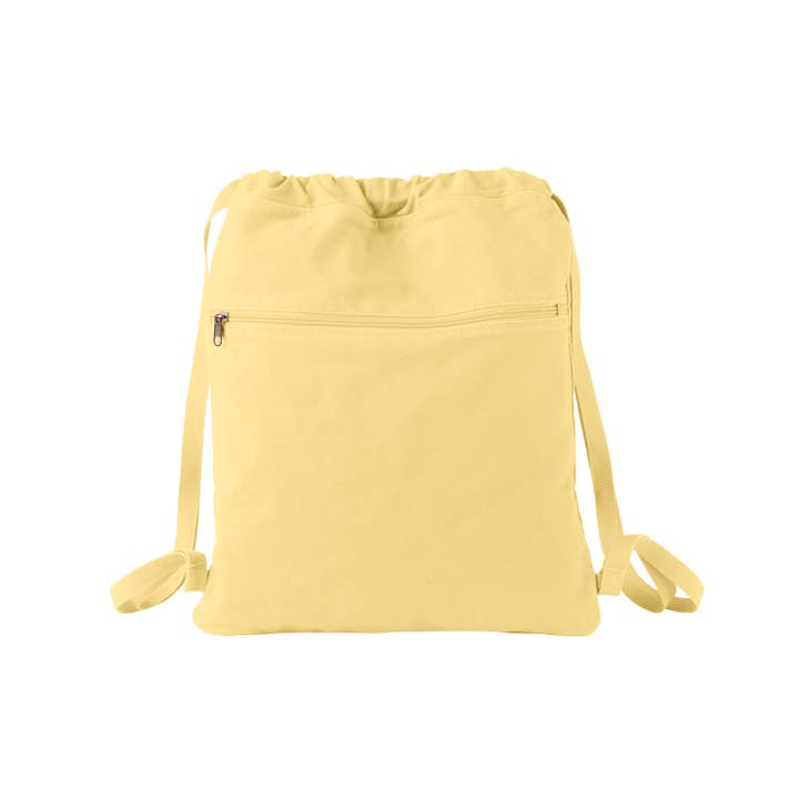 Total Apparel - Wholesale Drawstring Bag - Unisex - Cotton Canvas Drawstring Backpack | 19018