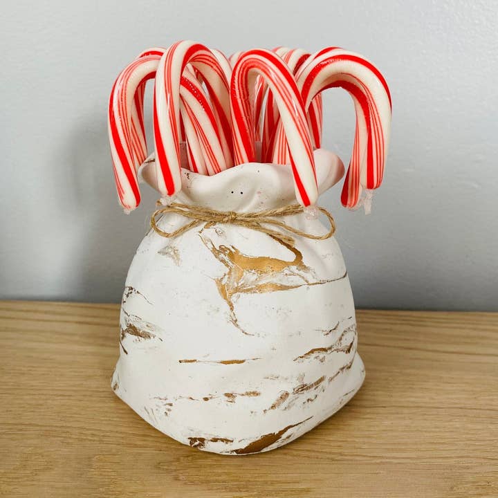 Santa's Bag Vase | Christmas Decor for wholesale by Fancy Concrete