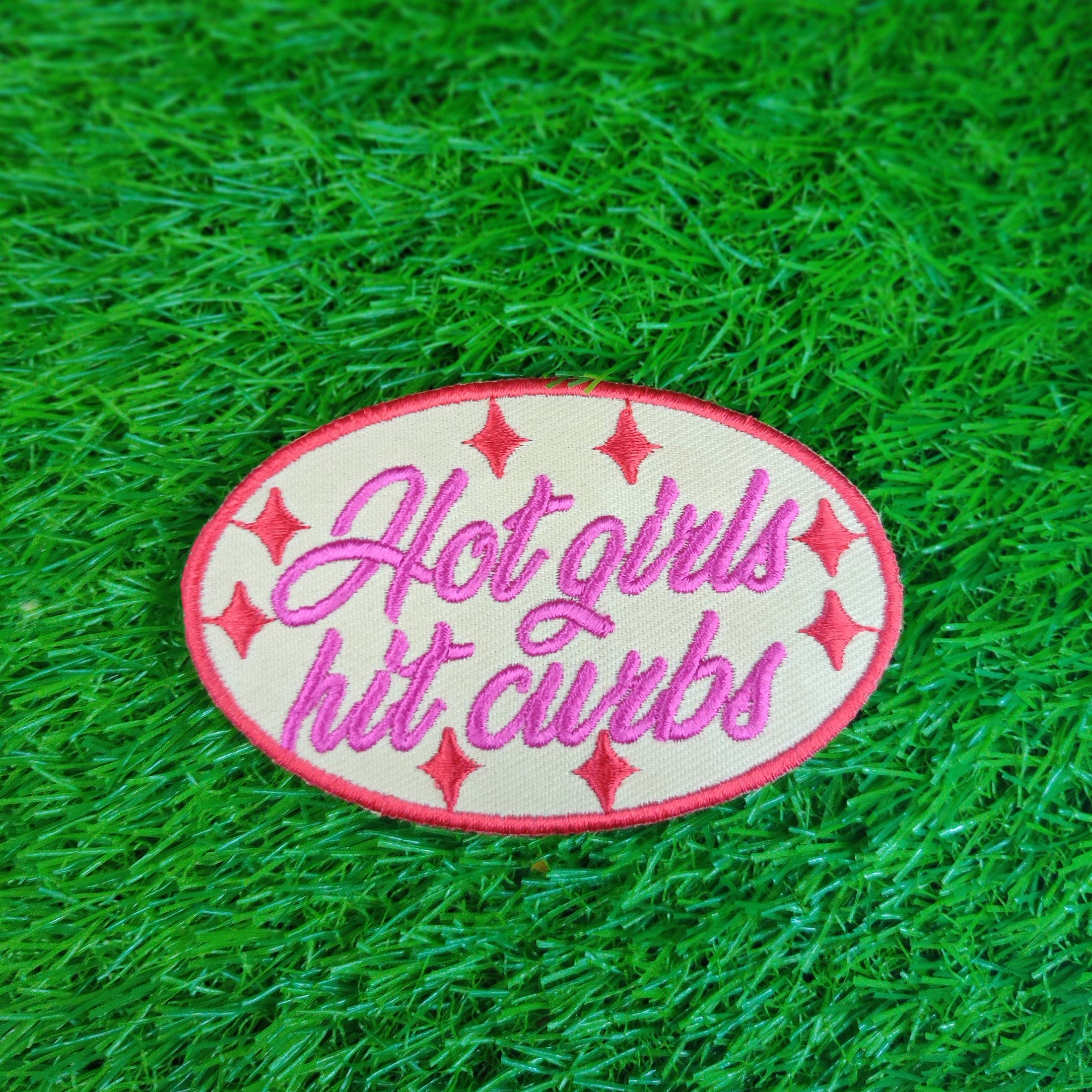 Patchgram - Wholesale Patch - Hot girls hit curbs embroidered patch3