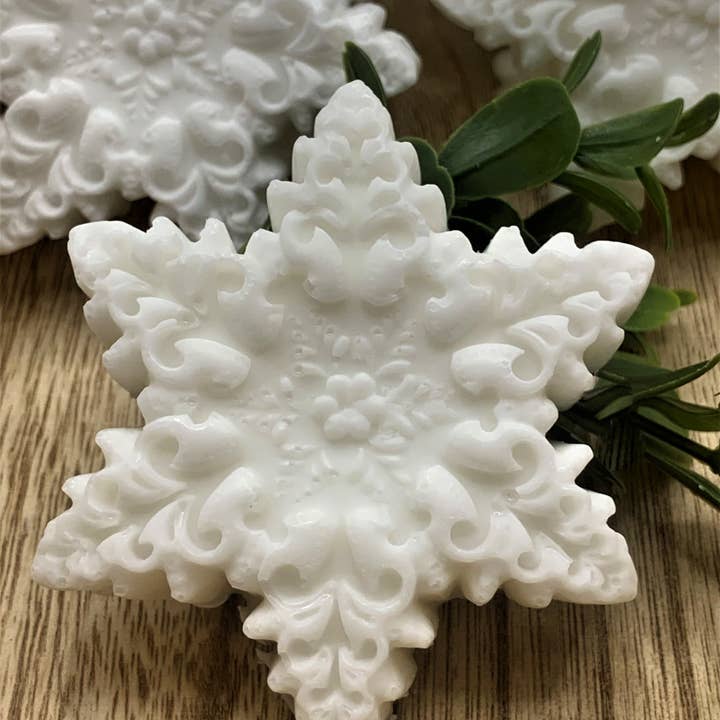 Plunk Soap - Wholesale Bar Soap - Snowflake Bar of Soap: Winter Theme, Party Favors, Gift