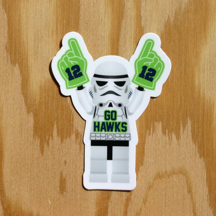 Discovery Stickers – Großhandel Aufkleber – Storm Trooper Seahawks Vinyl-Aufkleber für Fans