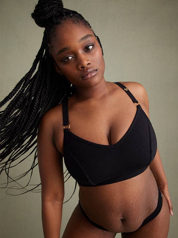 Paula++ BH - Økologisk Bomuld - Sort-Ibenholt for engroshandel hos Mina Storm