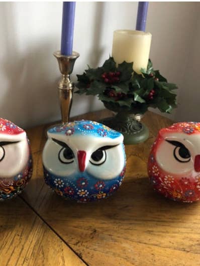 Owl Figurine Decor, Desk Accessories for wholesale by GJE Terracotta