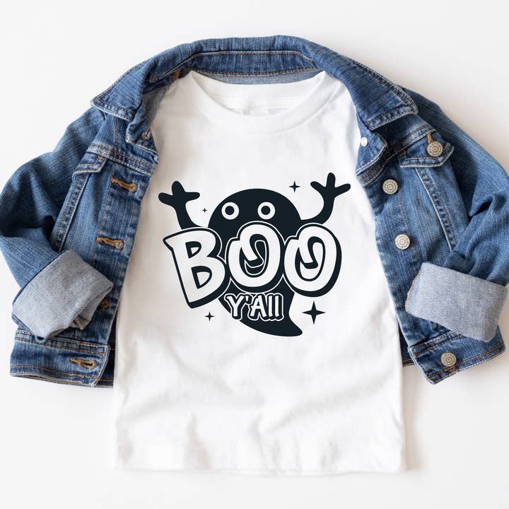 Boo Y'all Kids Halloween Shirts for wholesale by TnMCustomDesigns