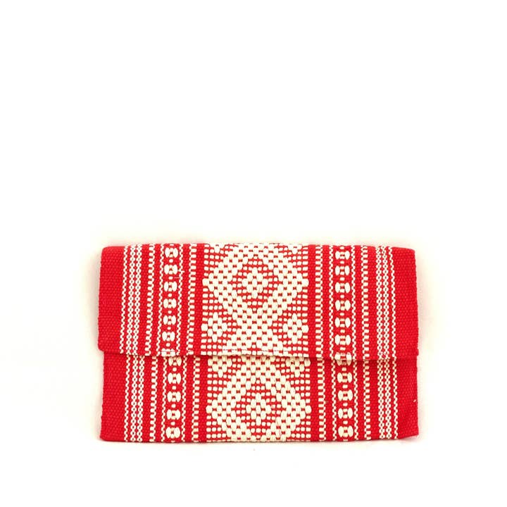 Vävd röd kuvertväska för wholesale av LINDA HERING