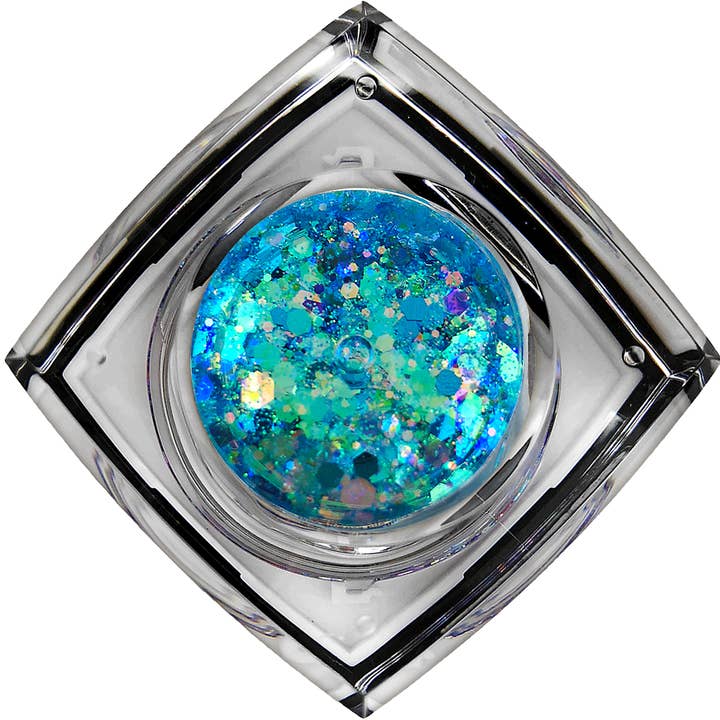 Turquoise Tonic Bolt Balm Chunky Glitter Gel for wholesale by Elektra Cosmetics