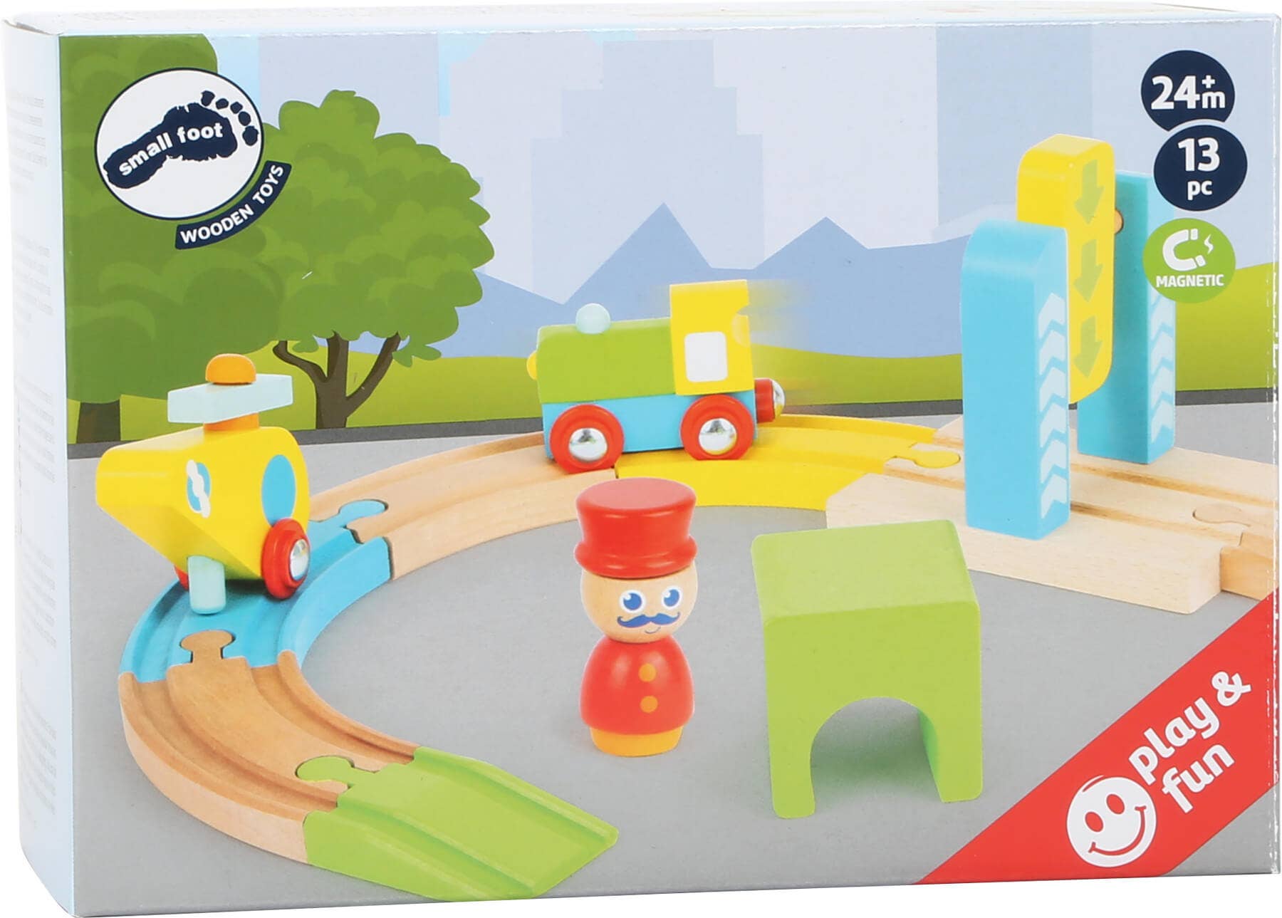 small foot - Wholesale Wood Toy - Kids - Junior Helicopter Wooden Toy Train2