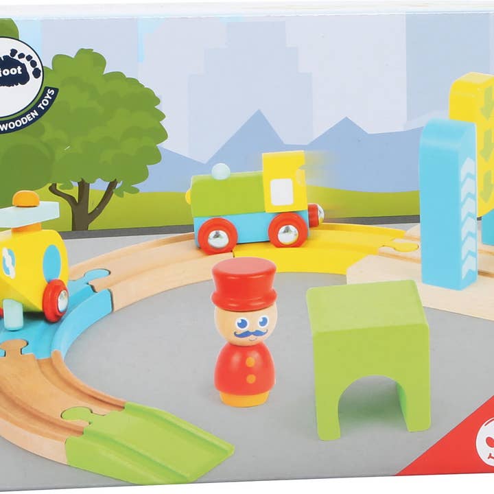 small foot - Wholesale Wood Toy - Kids - Junior Helicopter Wooden Toy Train2