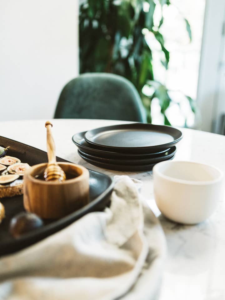 Assiette plate en grès émaillé | Ø 20 cm pour la vente par GHARYAN Stoneware & More | Europe