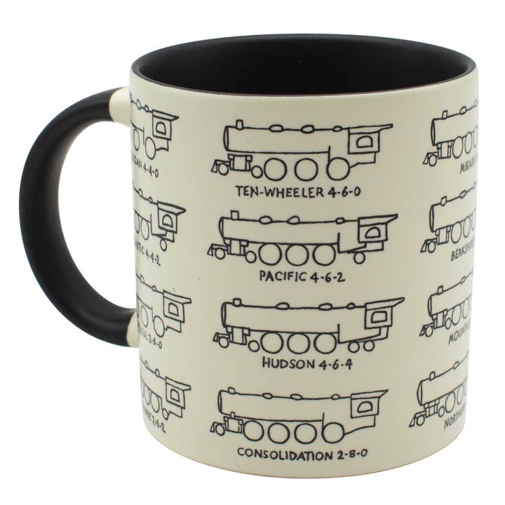Unemployed Philosophers Guild - Wholesale Coffee Mug - Steam Locomotive/Train Mug