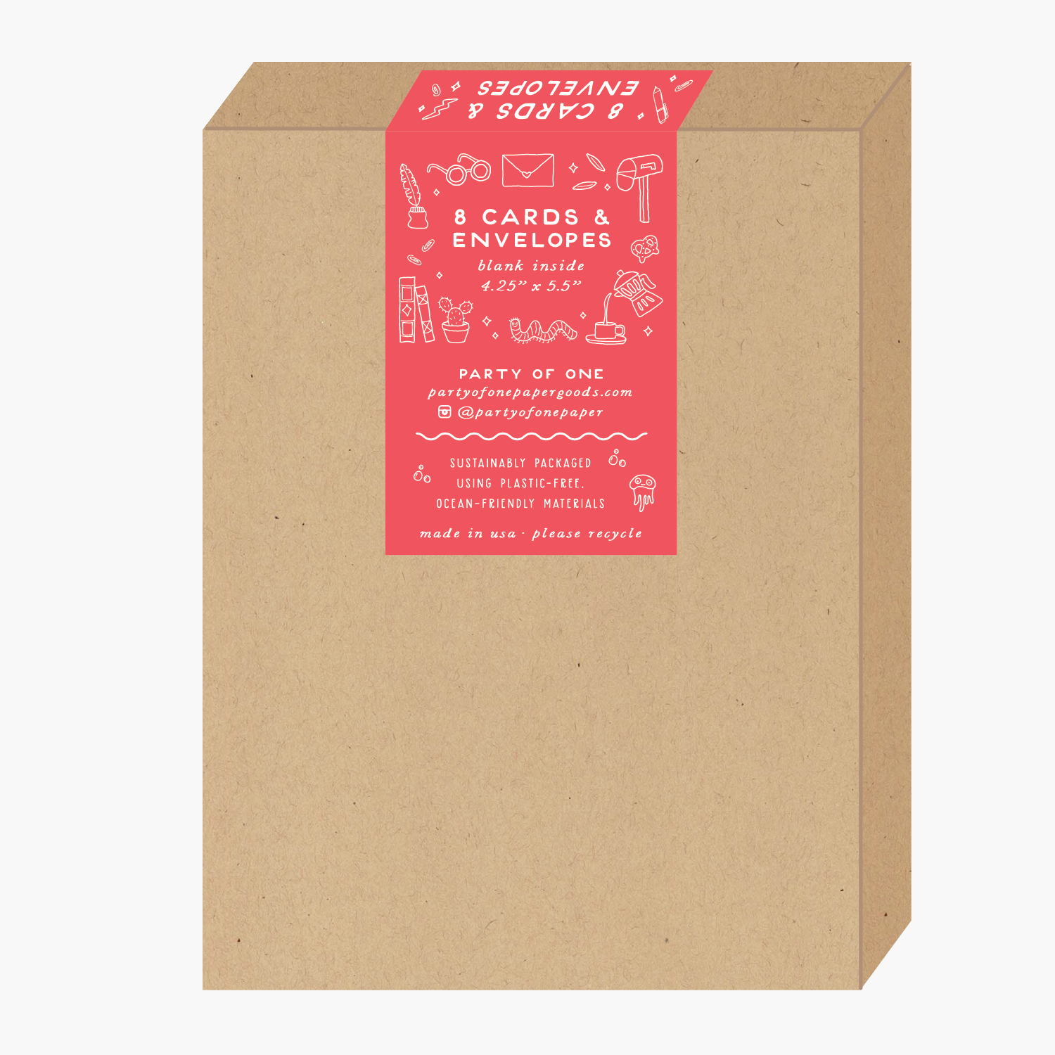 Party of One - Wholesale Season's Greetings Card - Boxed Good Ass Holiday Card2