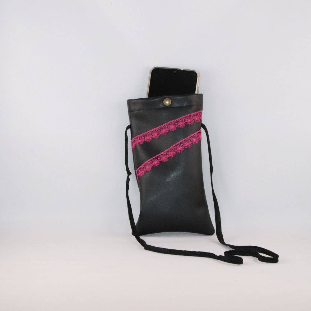 Telefoonhoesje van grijs alterleer voor wholesale door Les Sacs de Théane