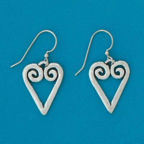 Open Heart Earrings for wholesale by Basic Spirit