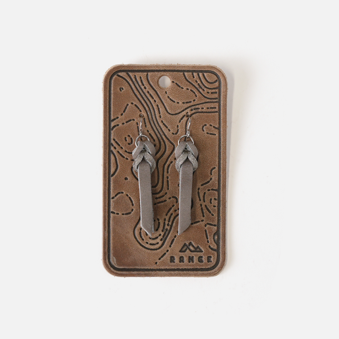 Range Leather Co. - Wholesale Dangle Earrings - Braided Full-Grain Leather Drop Earrings13