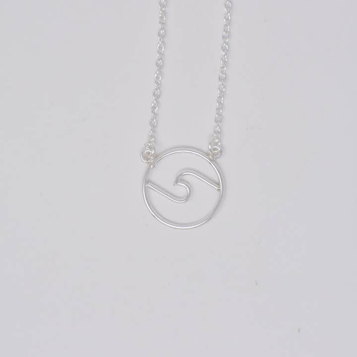 Runde bølge halskæde sterlingsølv for engroshandel hos LEEBA