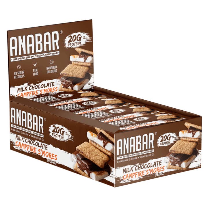 Anabar Eiwitreep - 12 St - 65 g - Kampvuur Smores voor wholesale door L&F Universal Goods