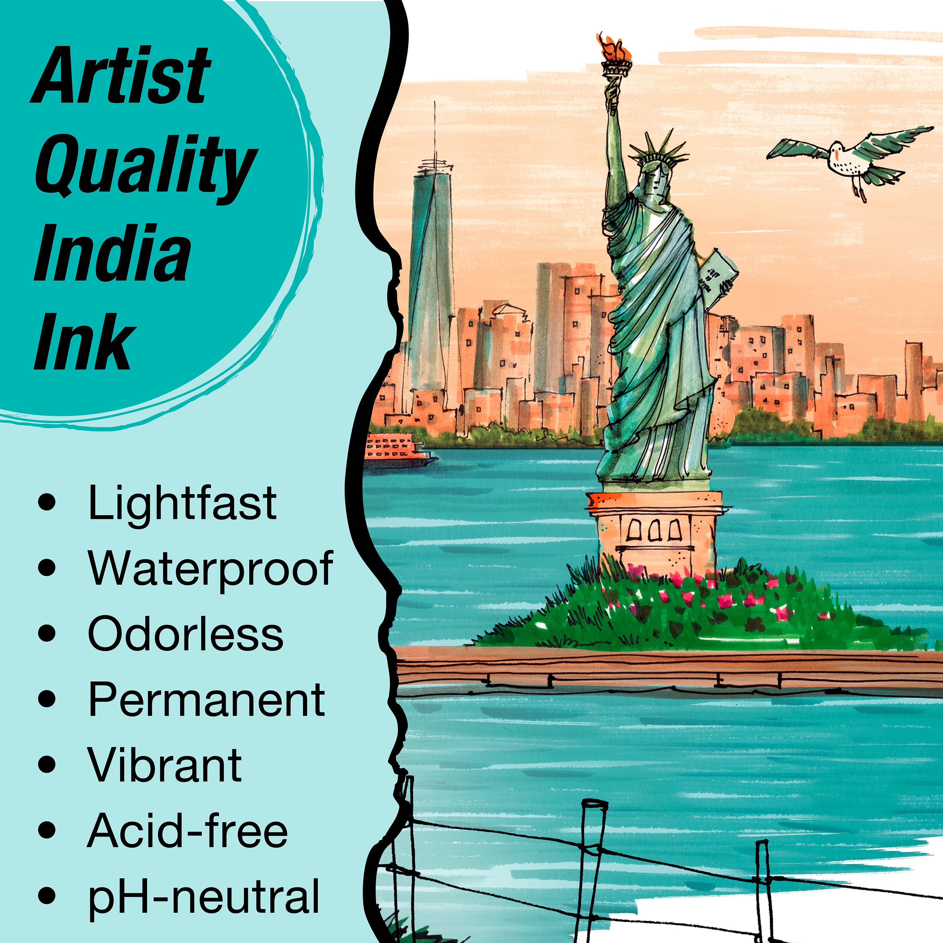 Faber-Castell / Creativity for Kids - Wholesale Art Set - Kids & Baby - 12 Ct Pitt Artist Pen Limited Edition City Set - New York9