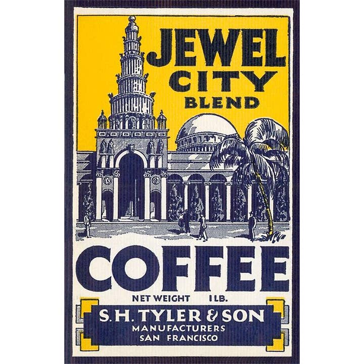 Art Print CF-93 Jewel Ciy Blend Coffee for wholesale by Found Image Press
