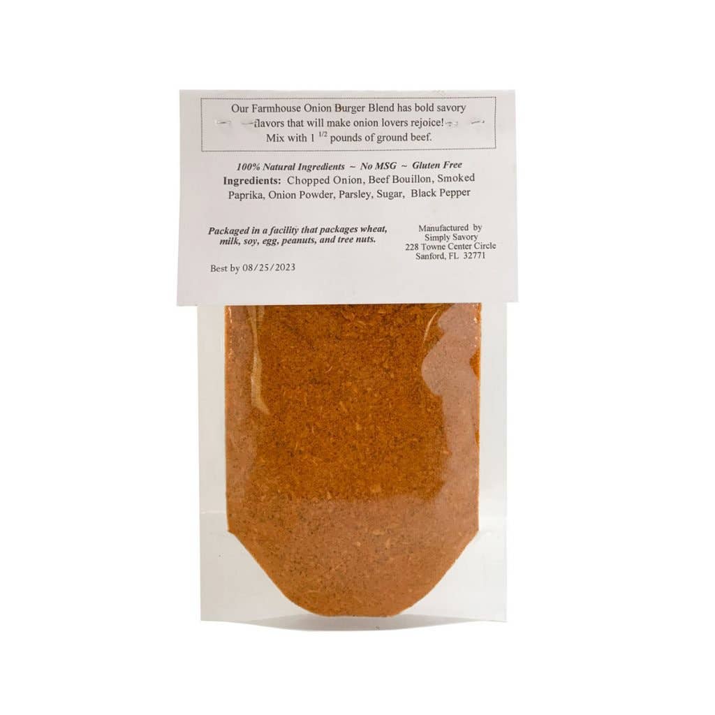 Simply Savory - Wholesale Dried Spice Mix - Farmhouse Onion Gourmet Burger Blend2