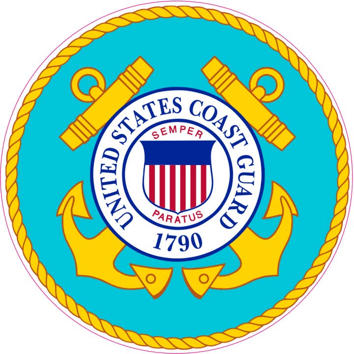 Above & Beyond ScreenPrinting @ More - Wholesale Sticker - Coast Guard Decal - Sticker