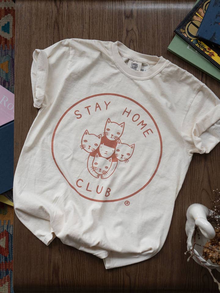 Stay Home Club – Großhandel T-Shirt mit Siebdruck – Unisex – Stay Home Club Logo-T-Shirt