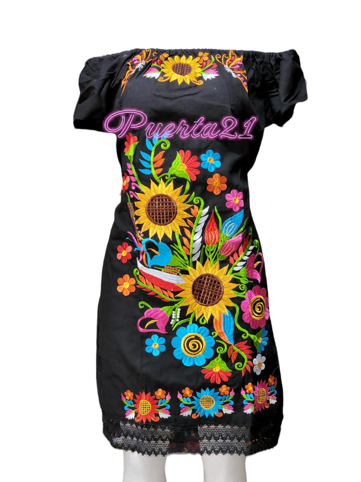 Elegant Mexican Floral Dresses