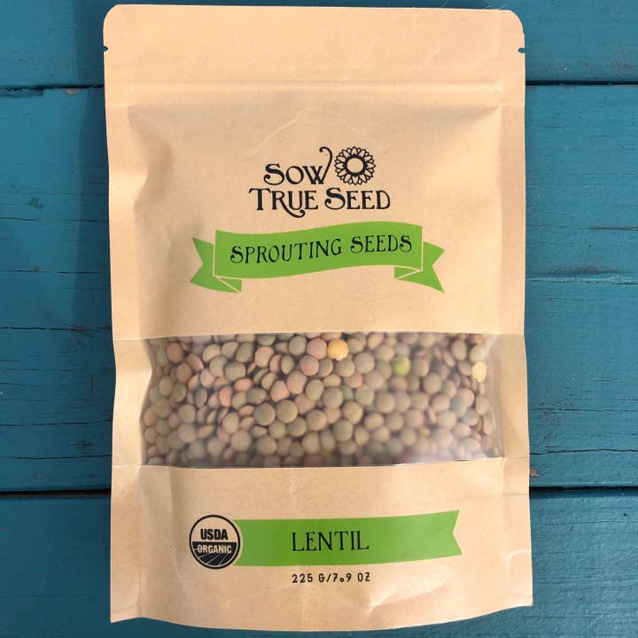Sow True Seed - Wholesale Plant Seeds - Sprouting Seed - Lentil, ORGANIC
