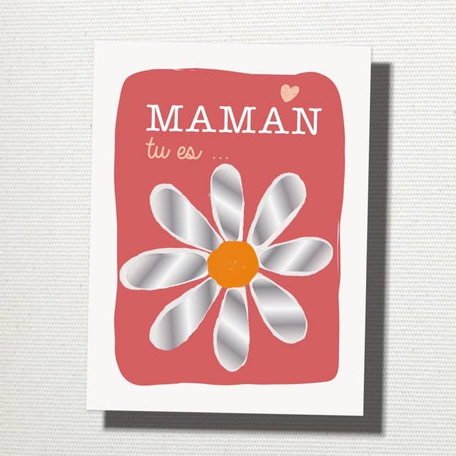 GRATTE MOI papeterie - Wholesale Mother's Day Card - Scratch card "for mom" Daisy2