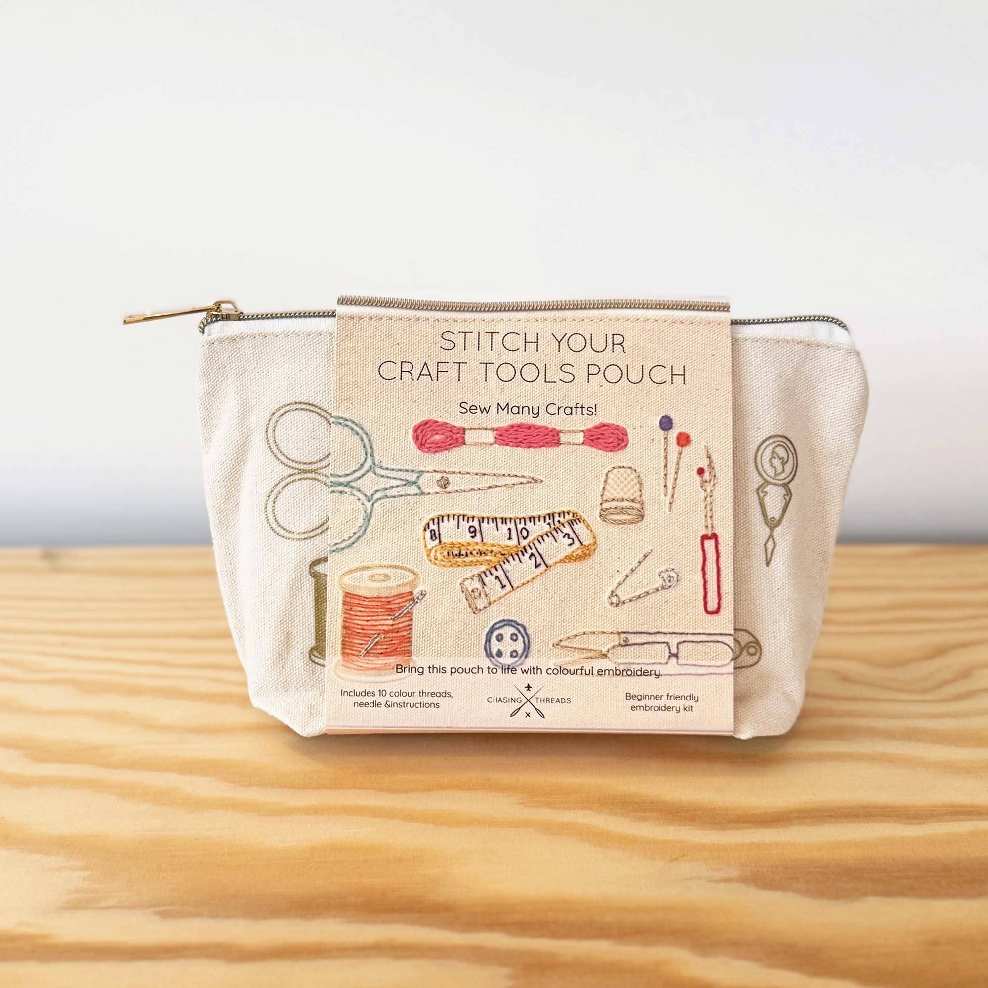 Chasing Threads – wholesale Embroidery/cross-stitch supplies – Stitch Your Craft Tools Zip Pouch - Embroidery Kit wash bag9