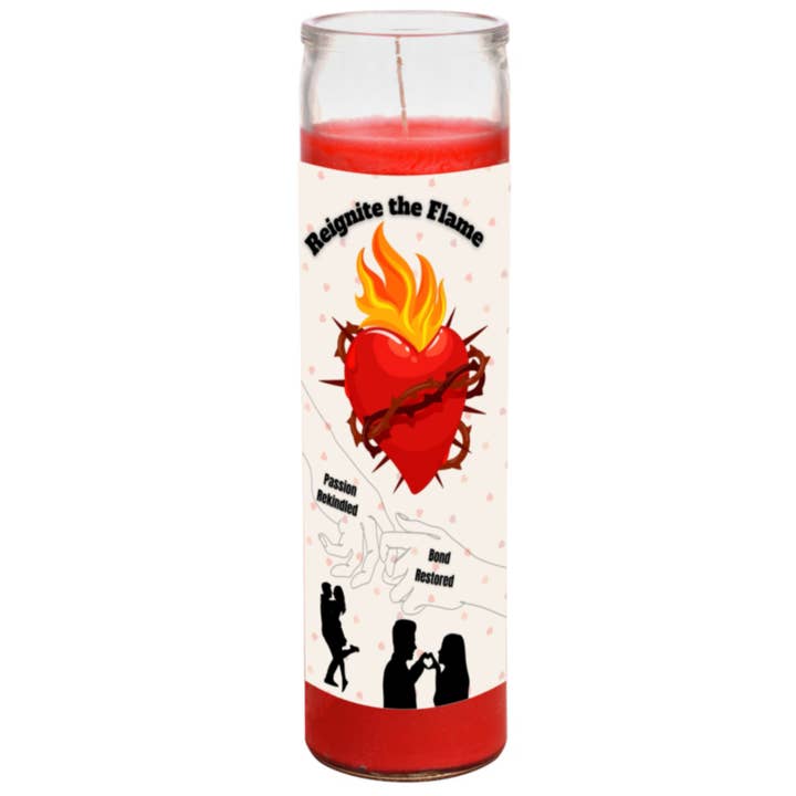Reignite the Flame 8” Jar Candle for wholesale by Astral Auras