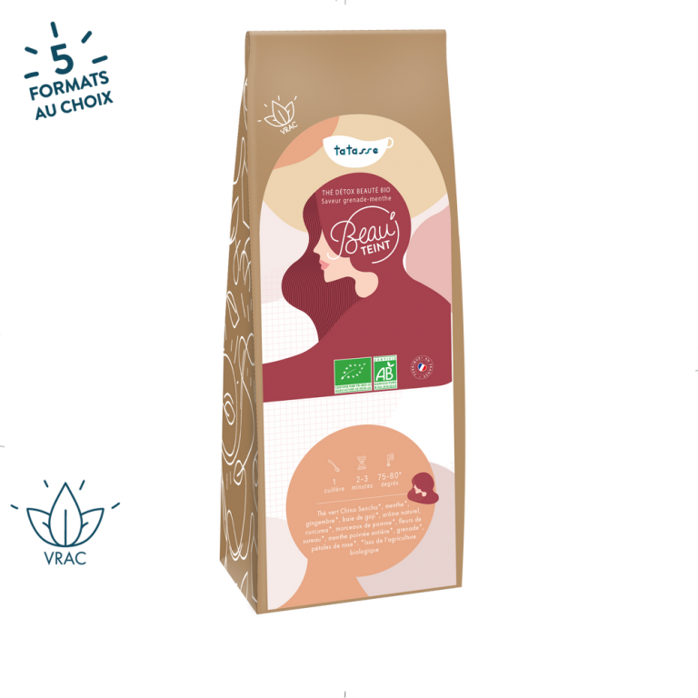 Tatasse - Vente Thés santé/détox - Beau’Teint - Thé détox beauté BIO1