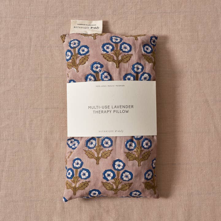 Multi-Use Lavender Therapy Pillow | Dimpsey Printed Cotton for wholesale by Botanique Workshop