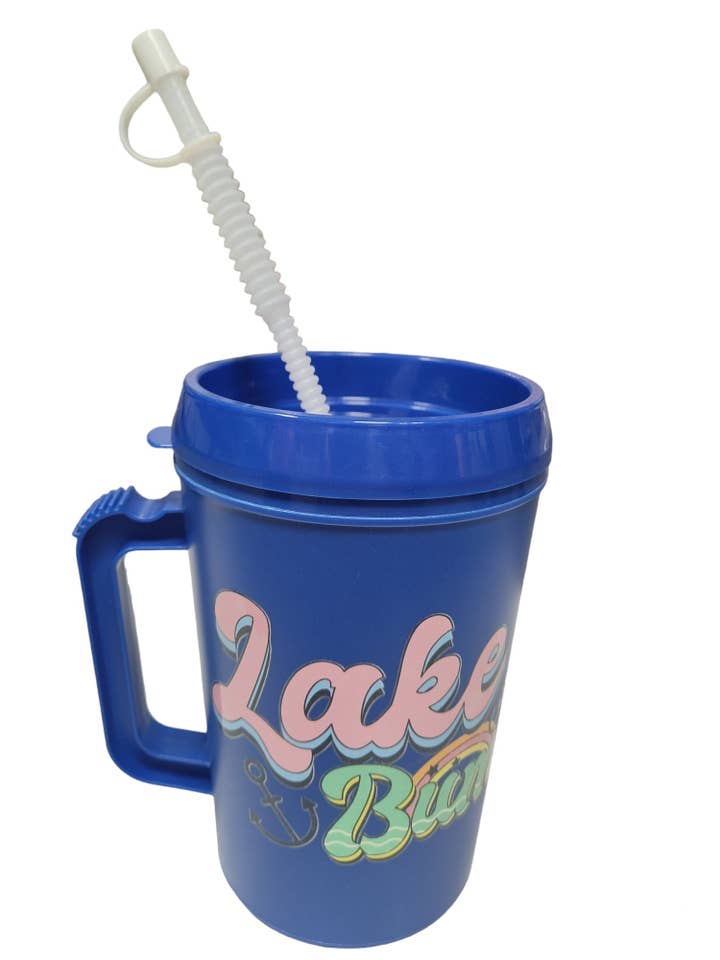 "Lake Bum" HIP SIPS Mega Mug 34oz for wholesale by Scratch Decor