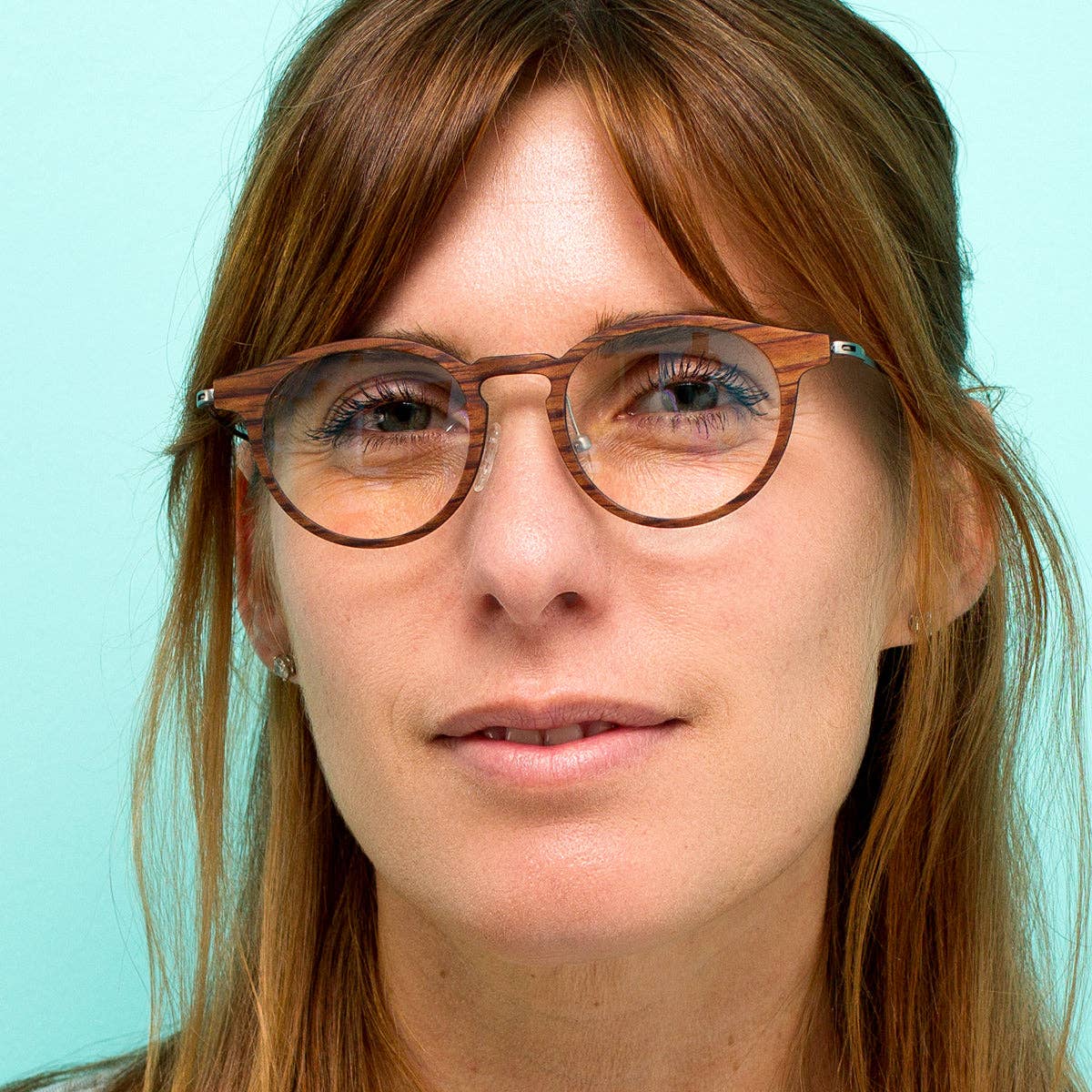 Tommy Owens - Wholesale Eyeglasses - Unisex - Marion - Featherlight Titanium & Wood Eyeglasses2