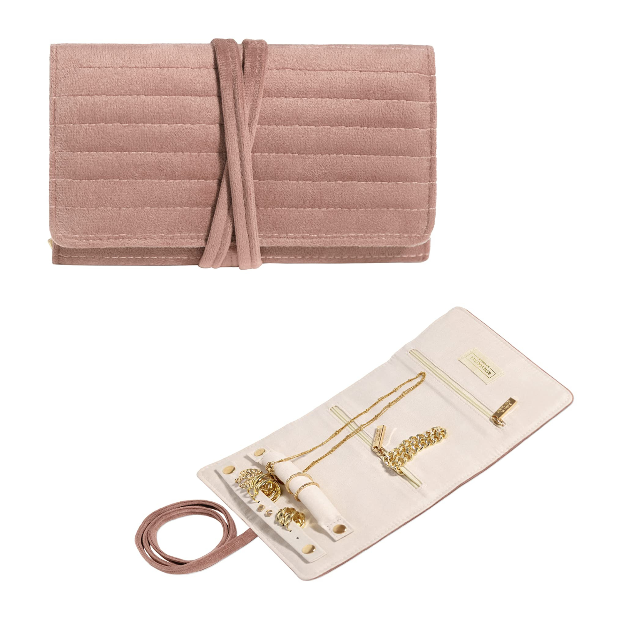 Benevolence LA - Wholesale Jewelry Box/Organizer - Velvet Jewelry Roll Organizer2