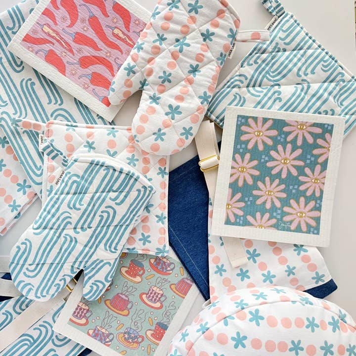 Jana Lam – wholesale Kökshandduk/Disktrasa – Svenska Disktrasor • Set om 3 • TLC Kollektion